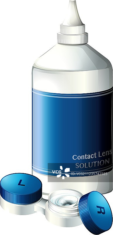 隐形眼镜护理液图片素材