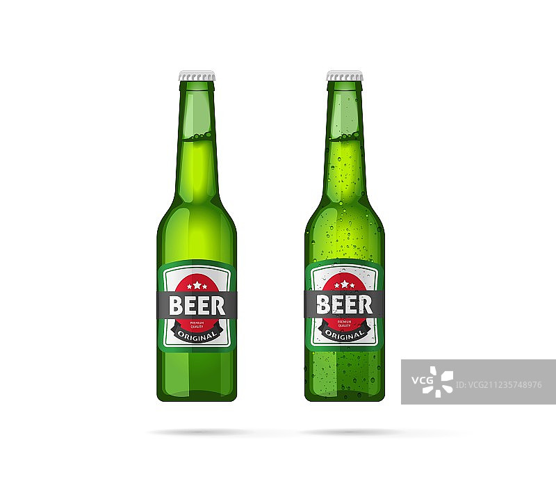 隔离的啤酒瓶图片素材