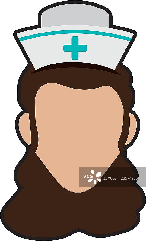 护士女性图标医疗护理设计图片素材