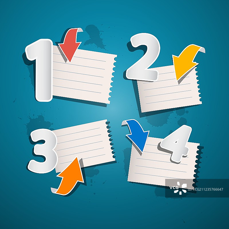 教程信息图的进度步骤图片素材