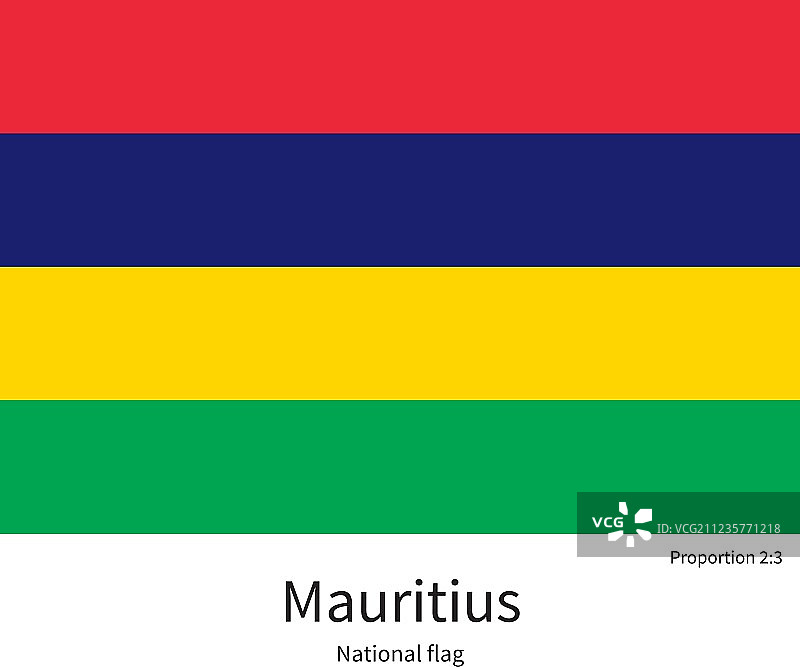 毛里求斯国旗图片素材
