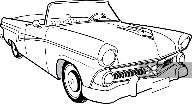 1957年福特Customline轿车图片素材