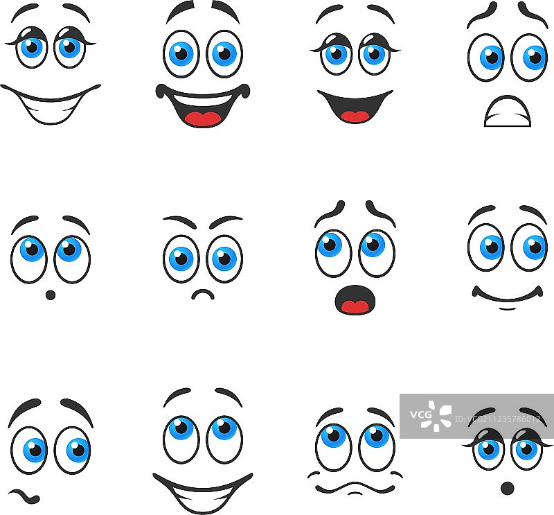 带眼睛的表情图片素材