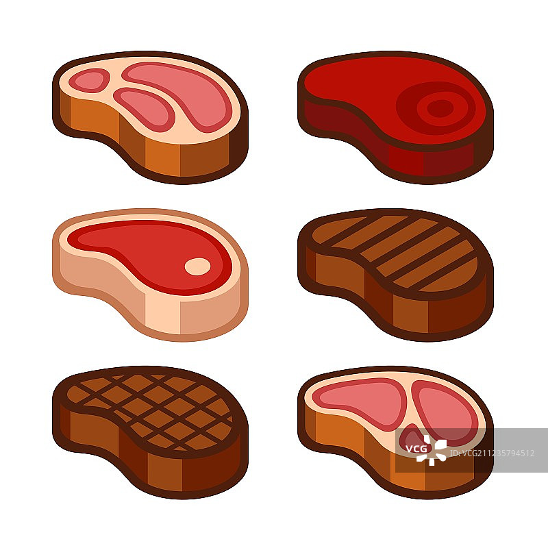 牛排图标集图片素材