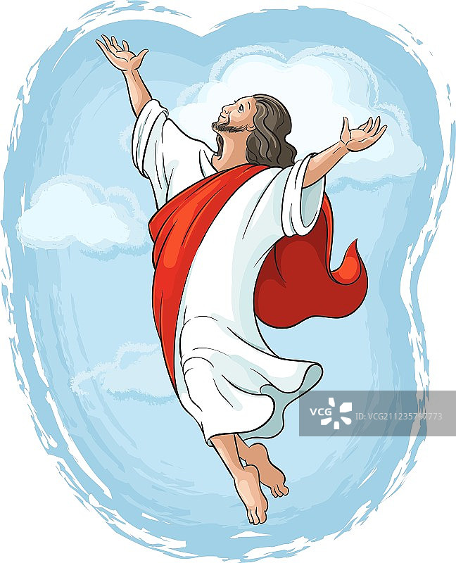 耶稣升天图片素材