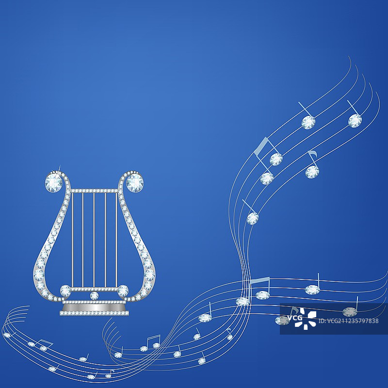 银色里拉图片素材