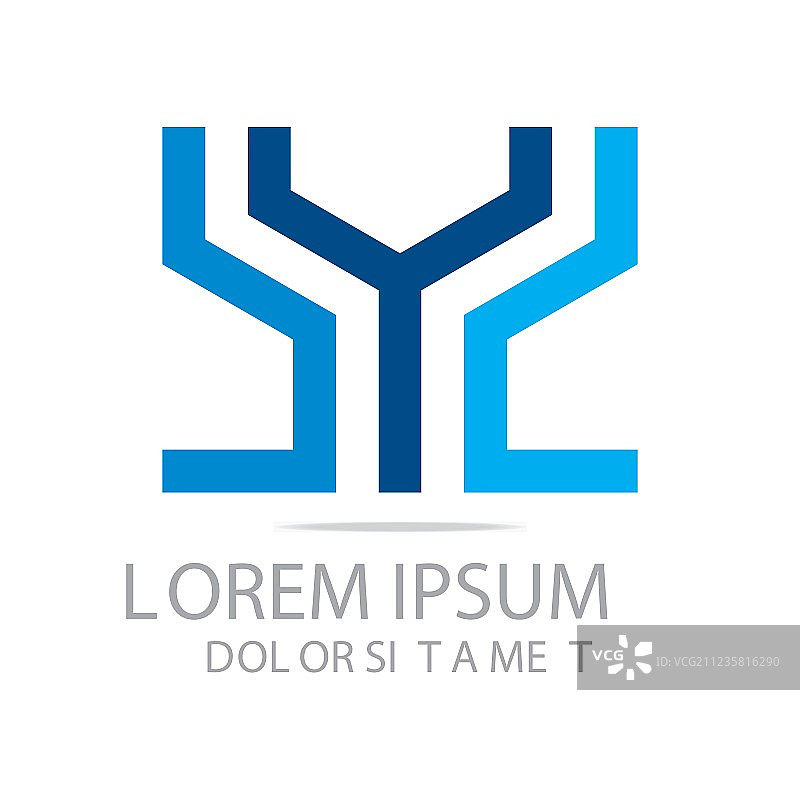 字母标志Y抽象商业图片素材