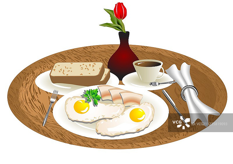 早餐托盘图片素材