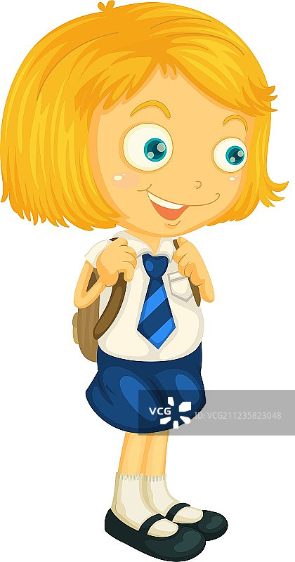 一个女孩图片素材