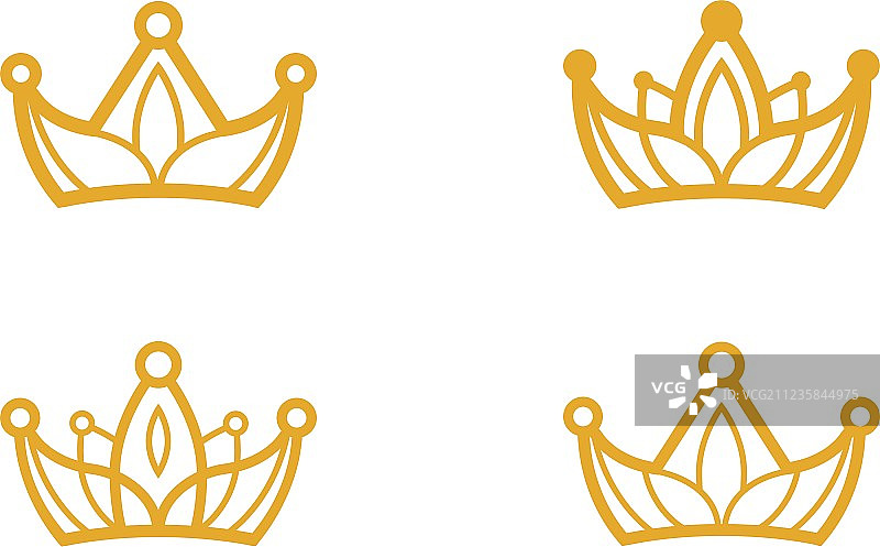 金色皇冠符号图片素材