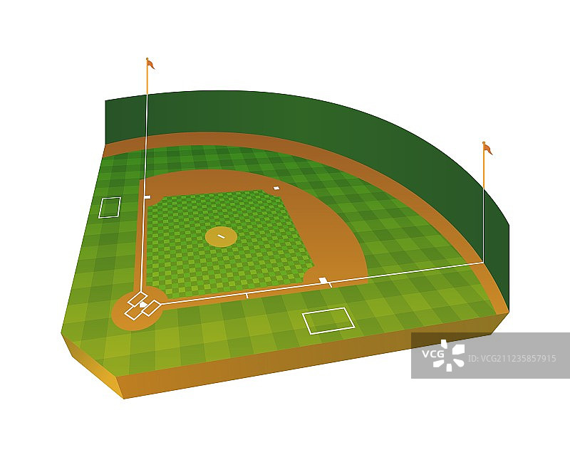 3D棒球场图片素材