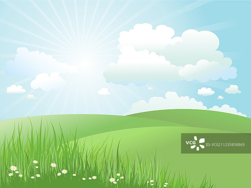 夏天的风景图片素材