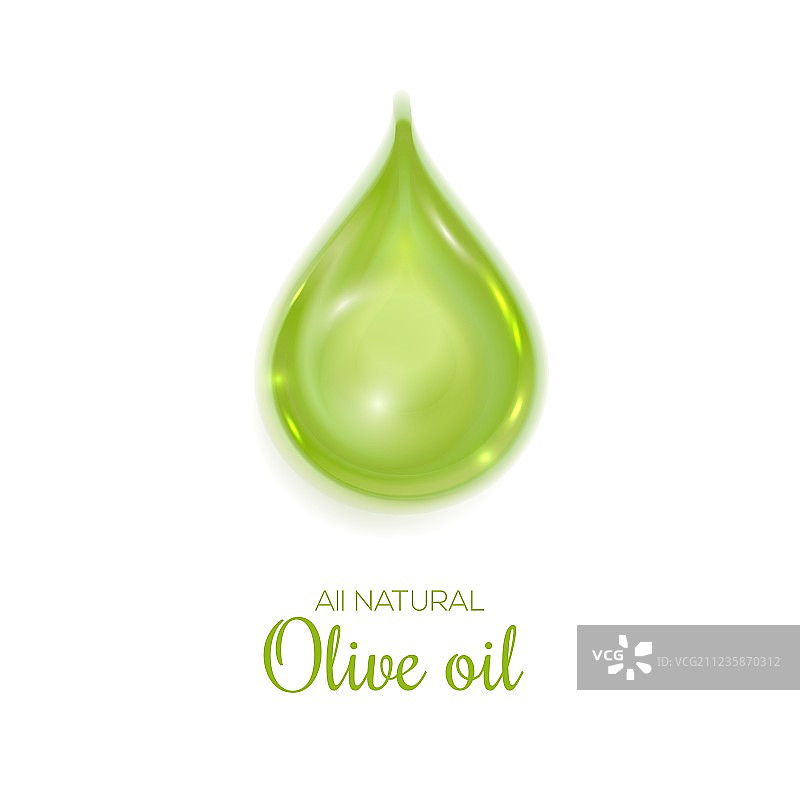 纯天然橄榄油滴标志图片素材
