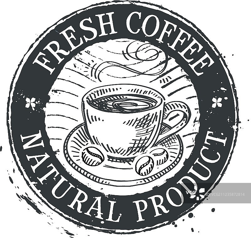 咖啡杯logo设计模板图片素材