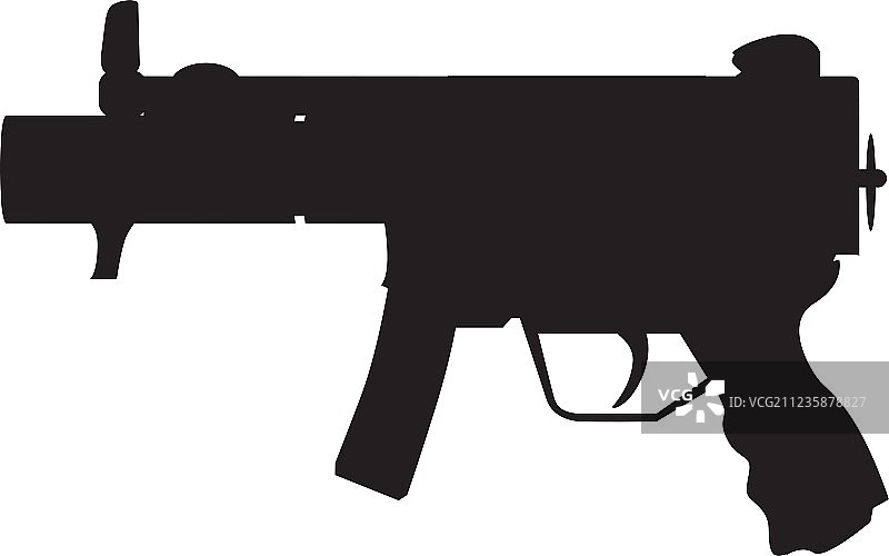 军用乌兹冲锋枪图片素材