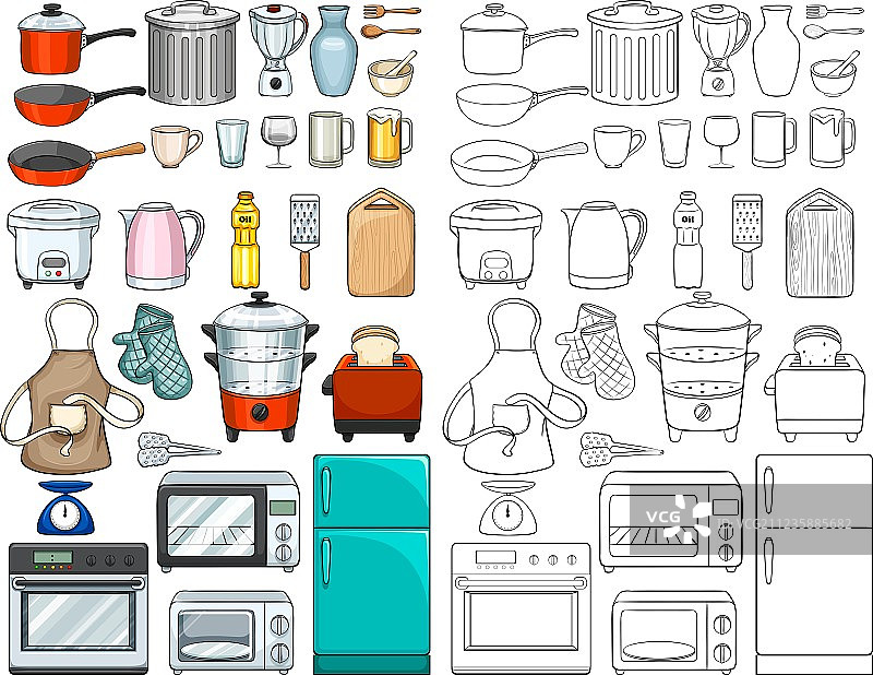 厨房工具和设备图片素材