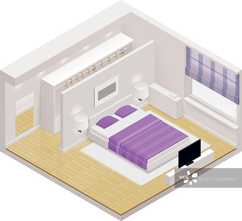2.5D卧室图标图片素材
