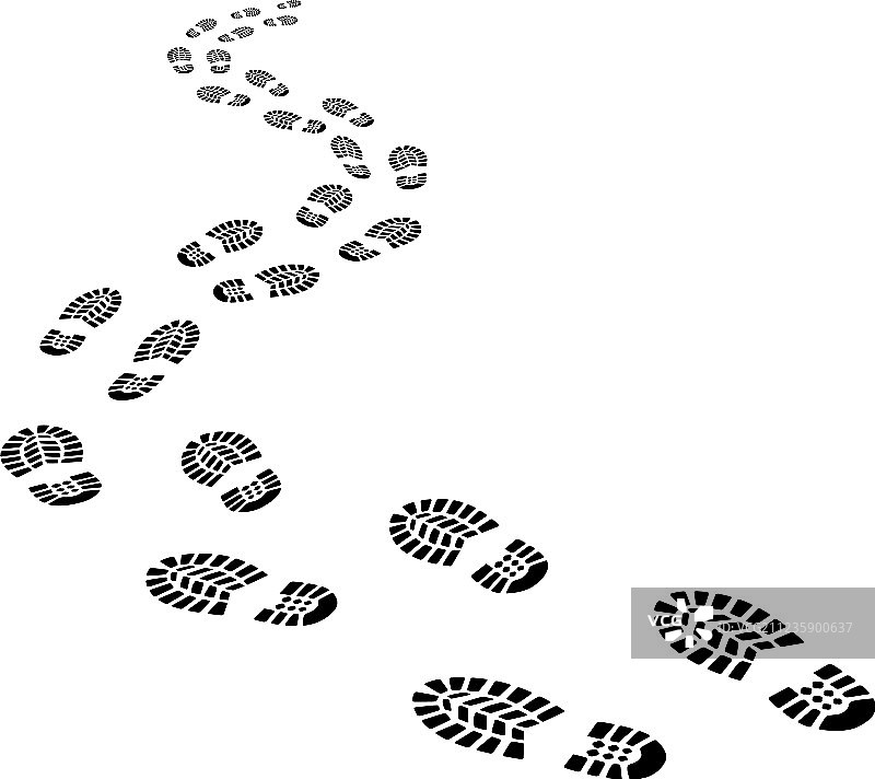 的足迹图片素材