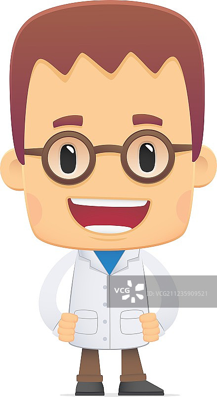 各种姿势的科学家图片素材