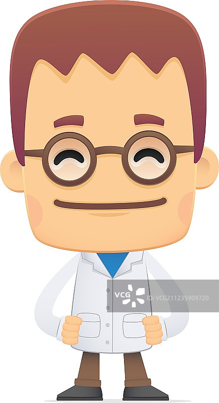 各种姿势的科学家图片素材