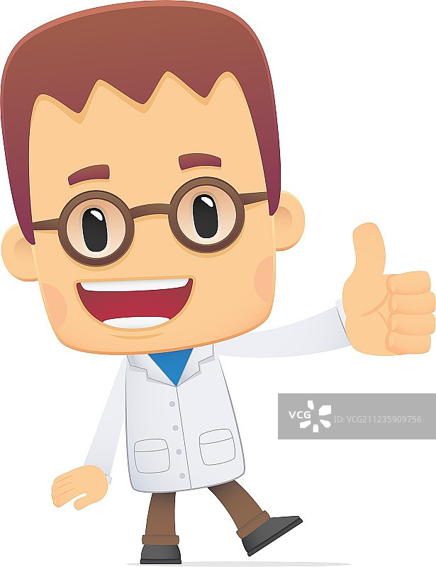 各种姿势的科学家图片素材