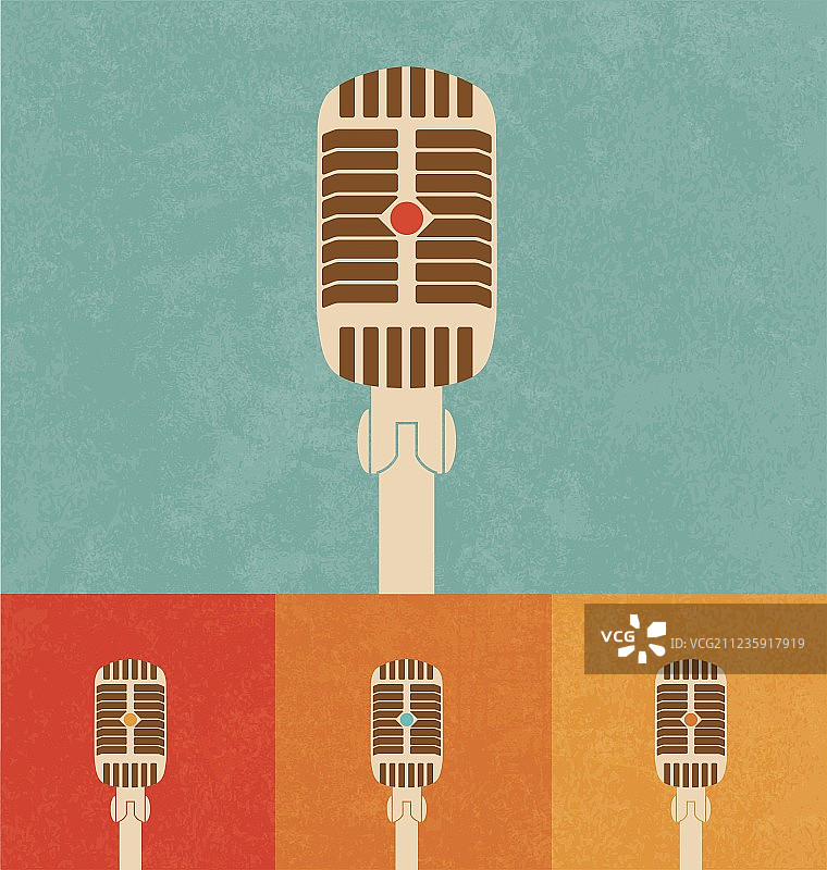 复古麦克风图片素材