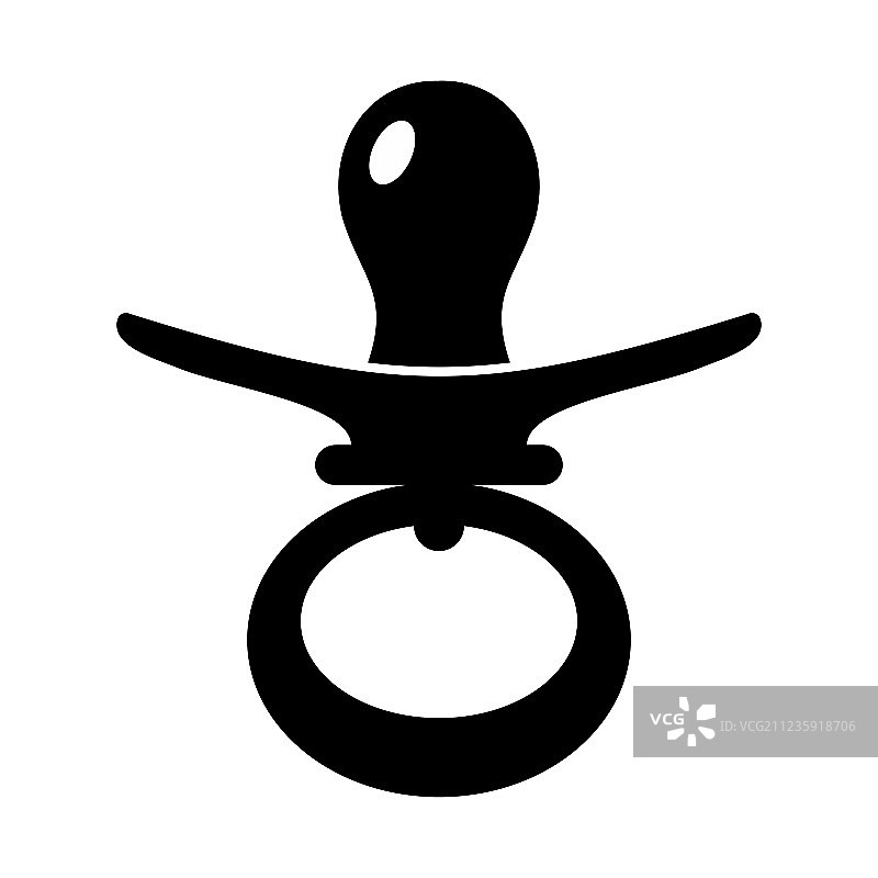 奶嘴简约图标图片素材