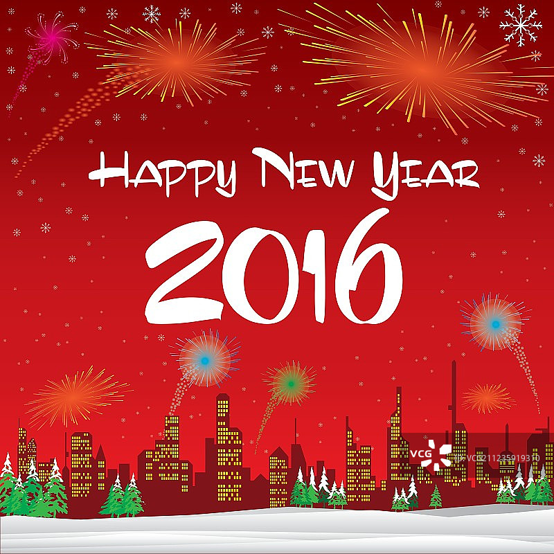 2016新年快乐雪花圣诞节素材图片素材