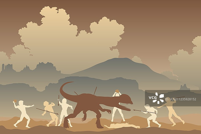 原始争斗图片素材