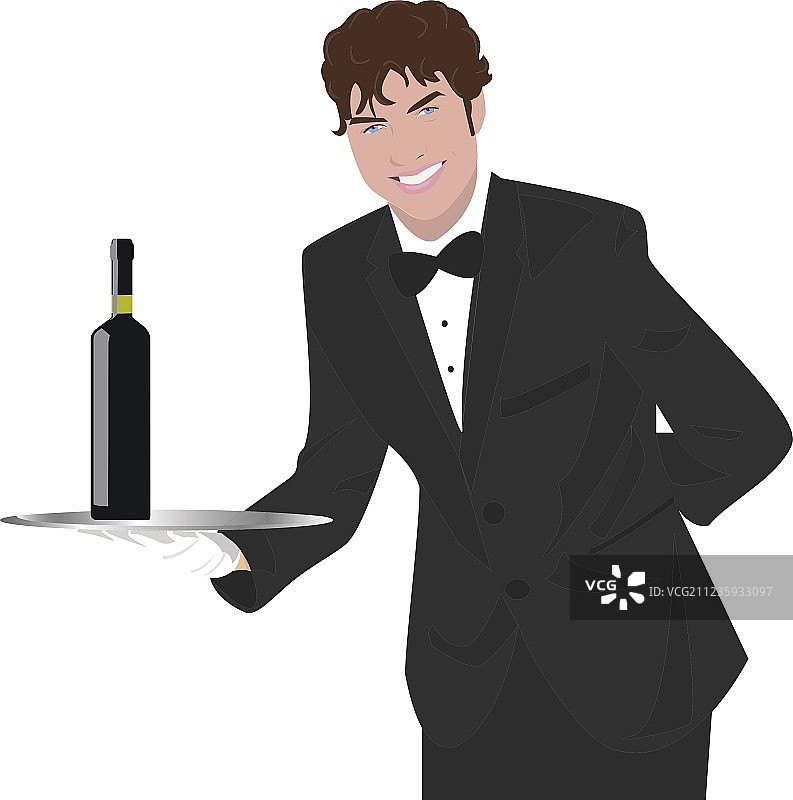 服务员图片素材
