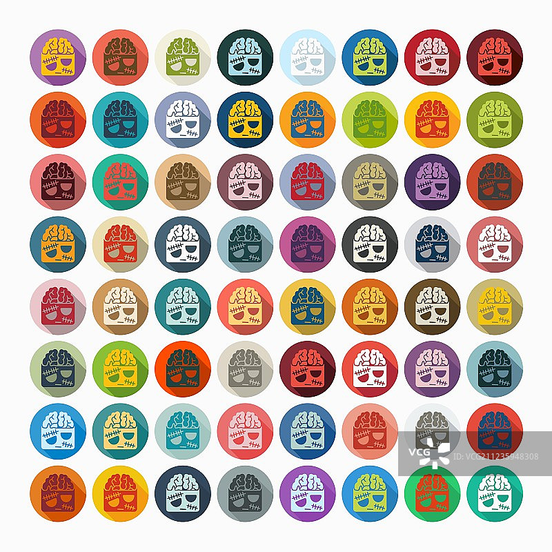 扁平风格僵尸图片素材