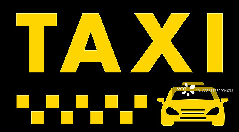 黑色出租车背景图片素材