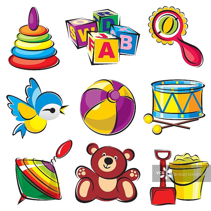 玩具套装图片素材