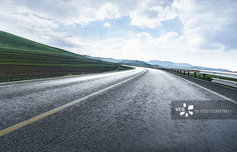 内蒙古公路美景图片素材