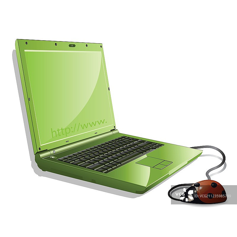 瓢虫和笔记本图片素材