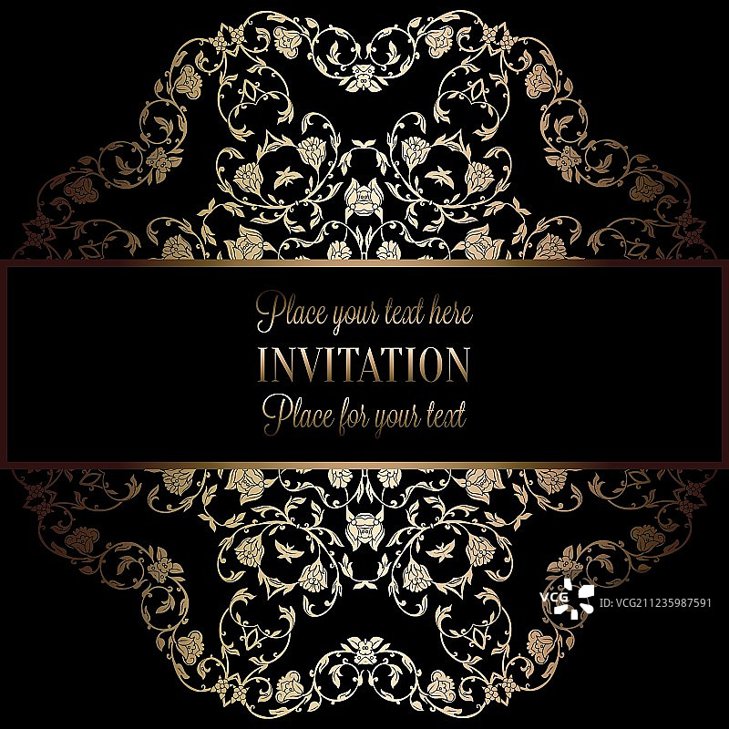 黑色复古奢华抽象背景图片素材