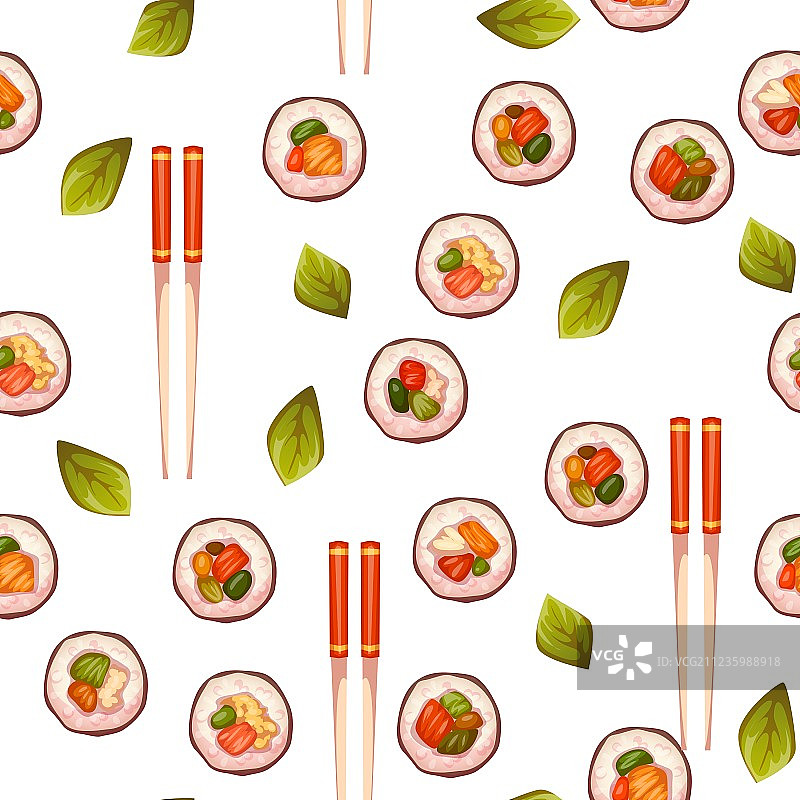 寿司背景无缝图案图片素材