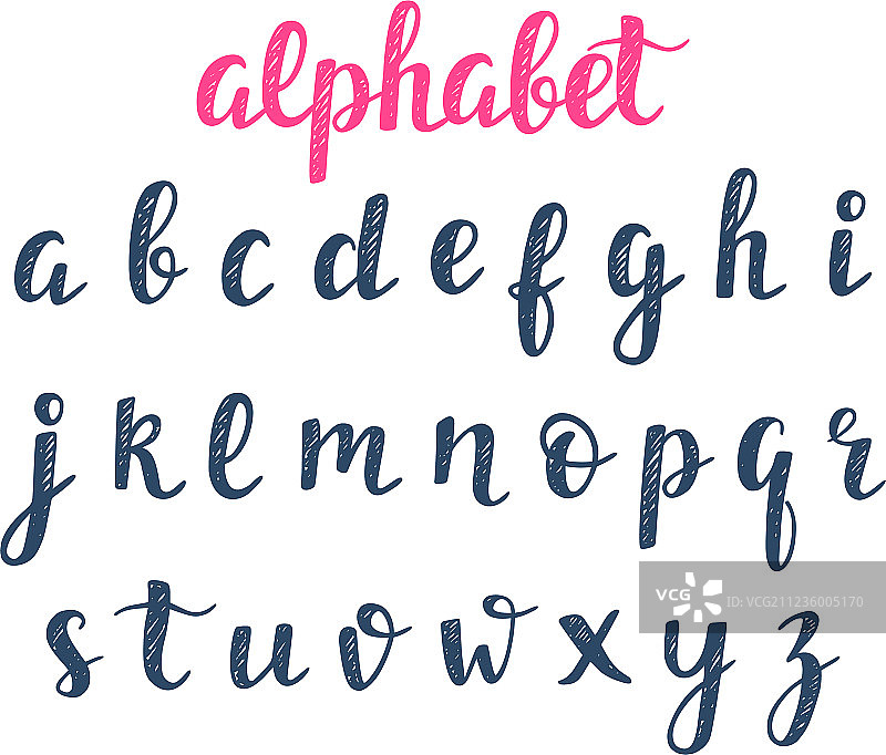 ABC手写字母图片素材