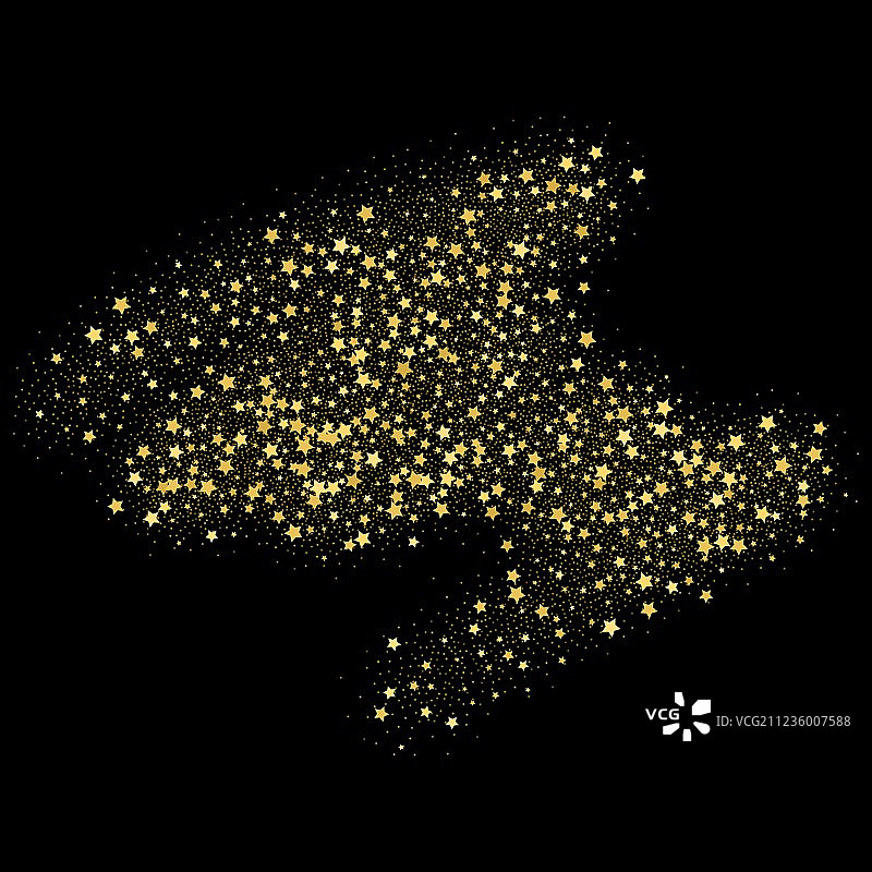 金色闪耀星星背景图片素材