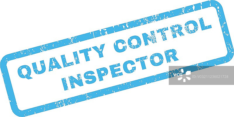 质量控制检验员橡胶图章图片素材