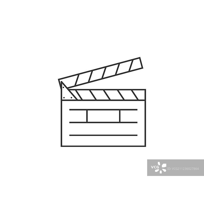 场记板线条图标图片素材