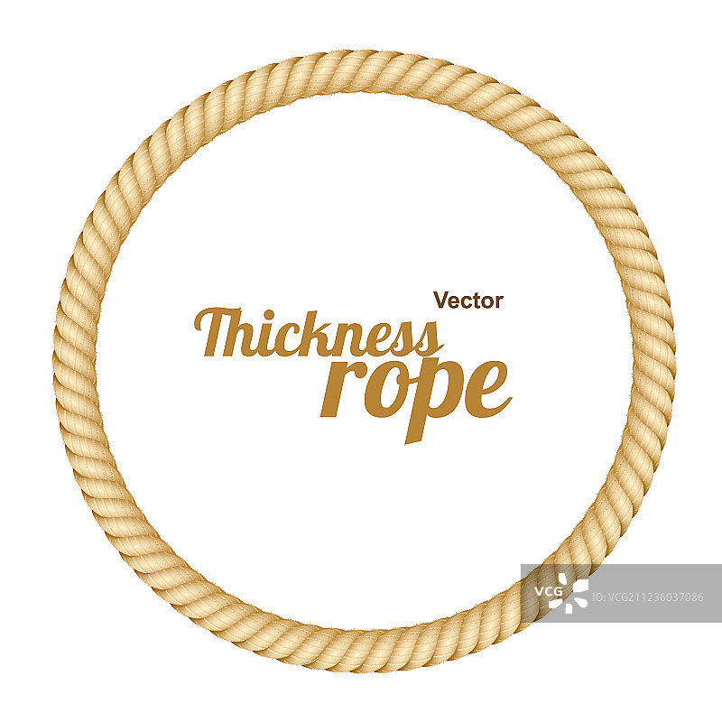 绳索边框或圆形边框图片素材