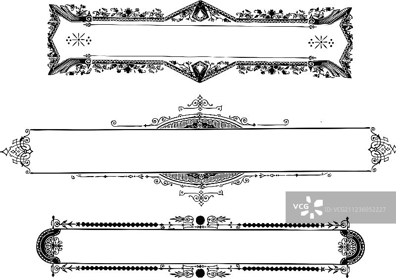精美复古相框套装图片素材