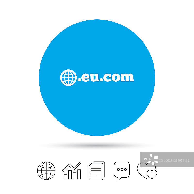 欧盟域名标志网络子域名图标图片素材