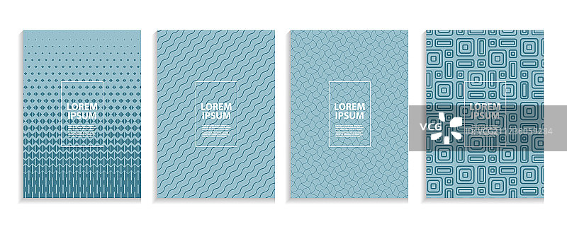 未来主义简约封面模板设计图片素材