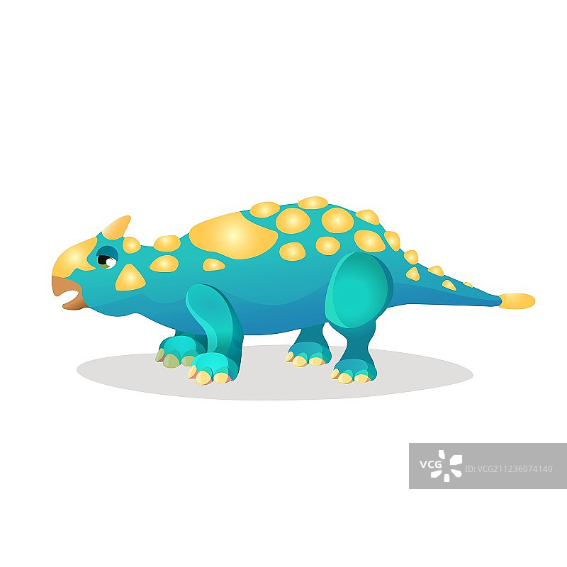 白色背景下的犬齿兽图片素材