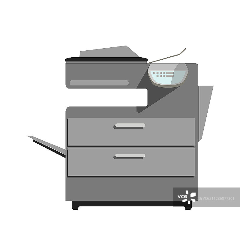 扁平风格打印复印机图片素材