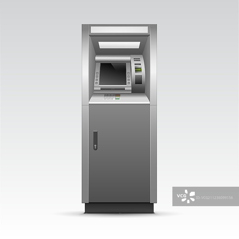 ATM银行现金提款机（隔离）图片素材
