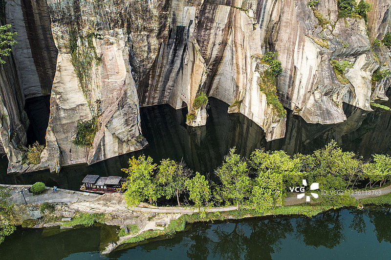 绍兴 东湖风景区 航拍图片素材