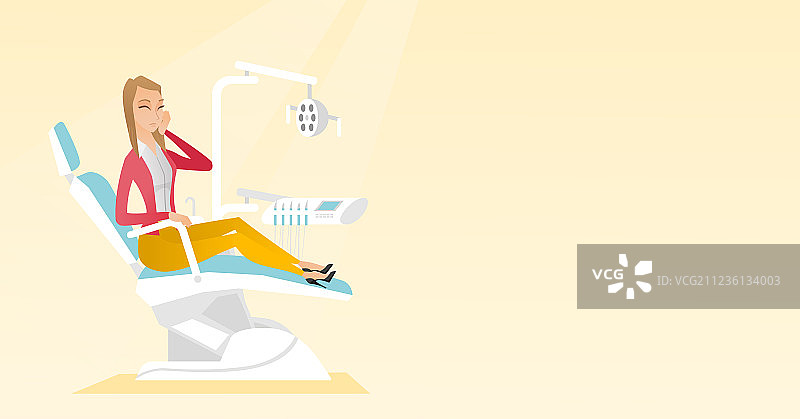 牙痛的女人图片素材